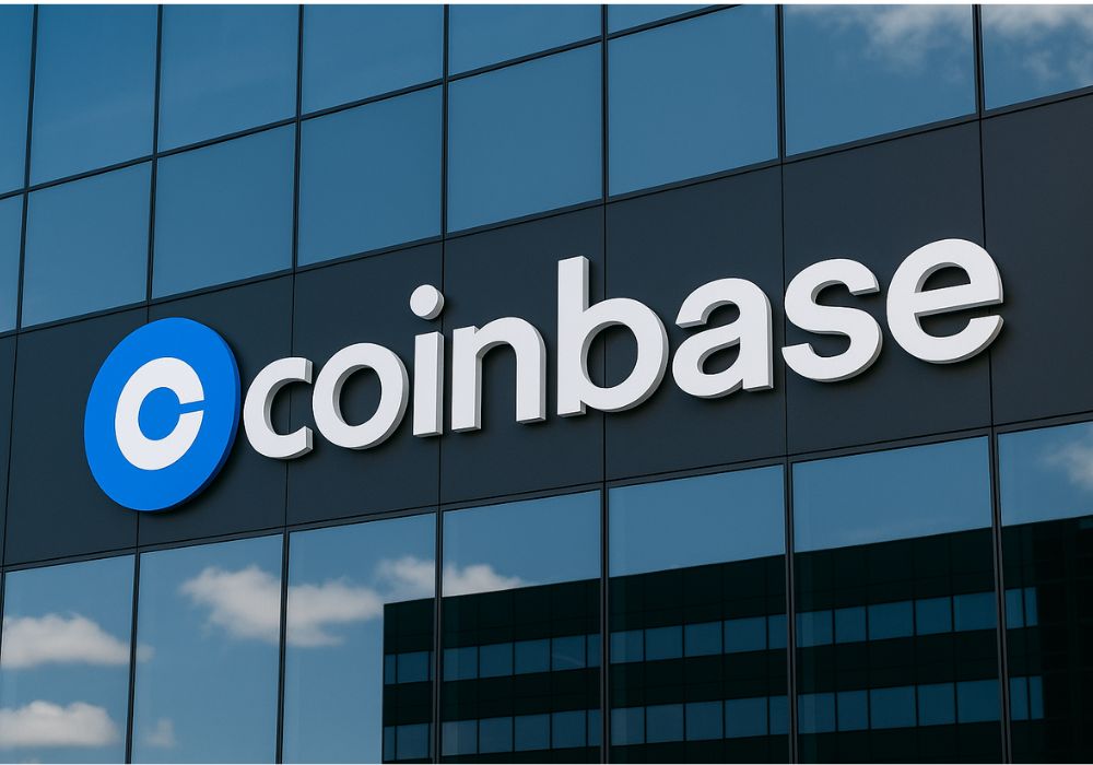 Imagem da logo da Coinbase